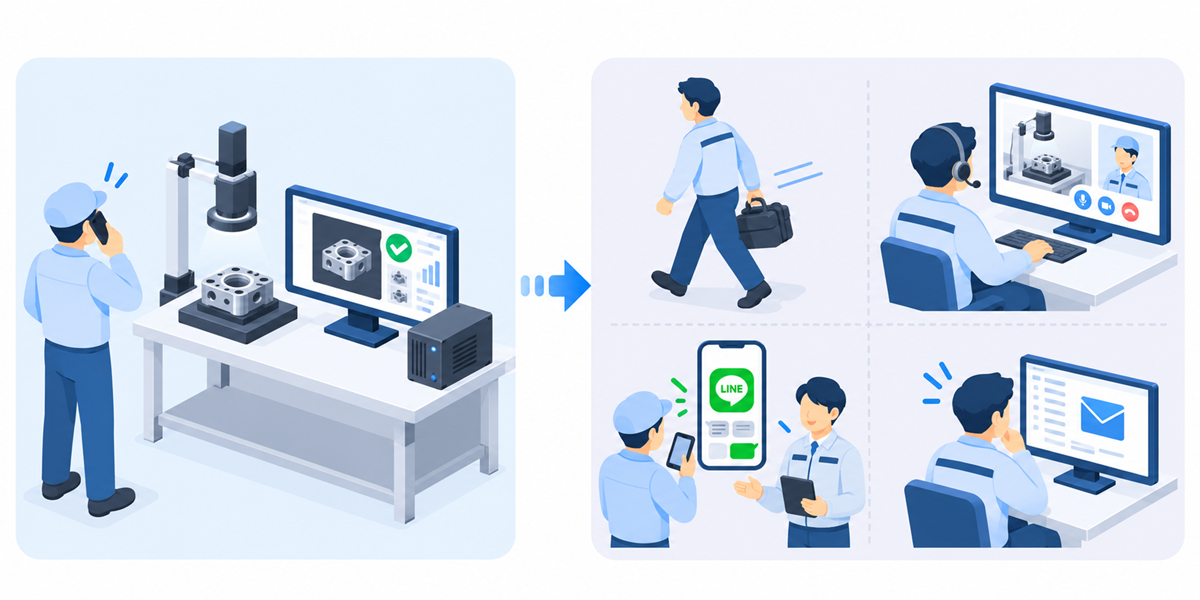 Web・訪問・メール・リモート接続・LINEによる技術サポート